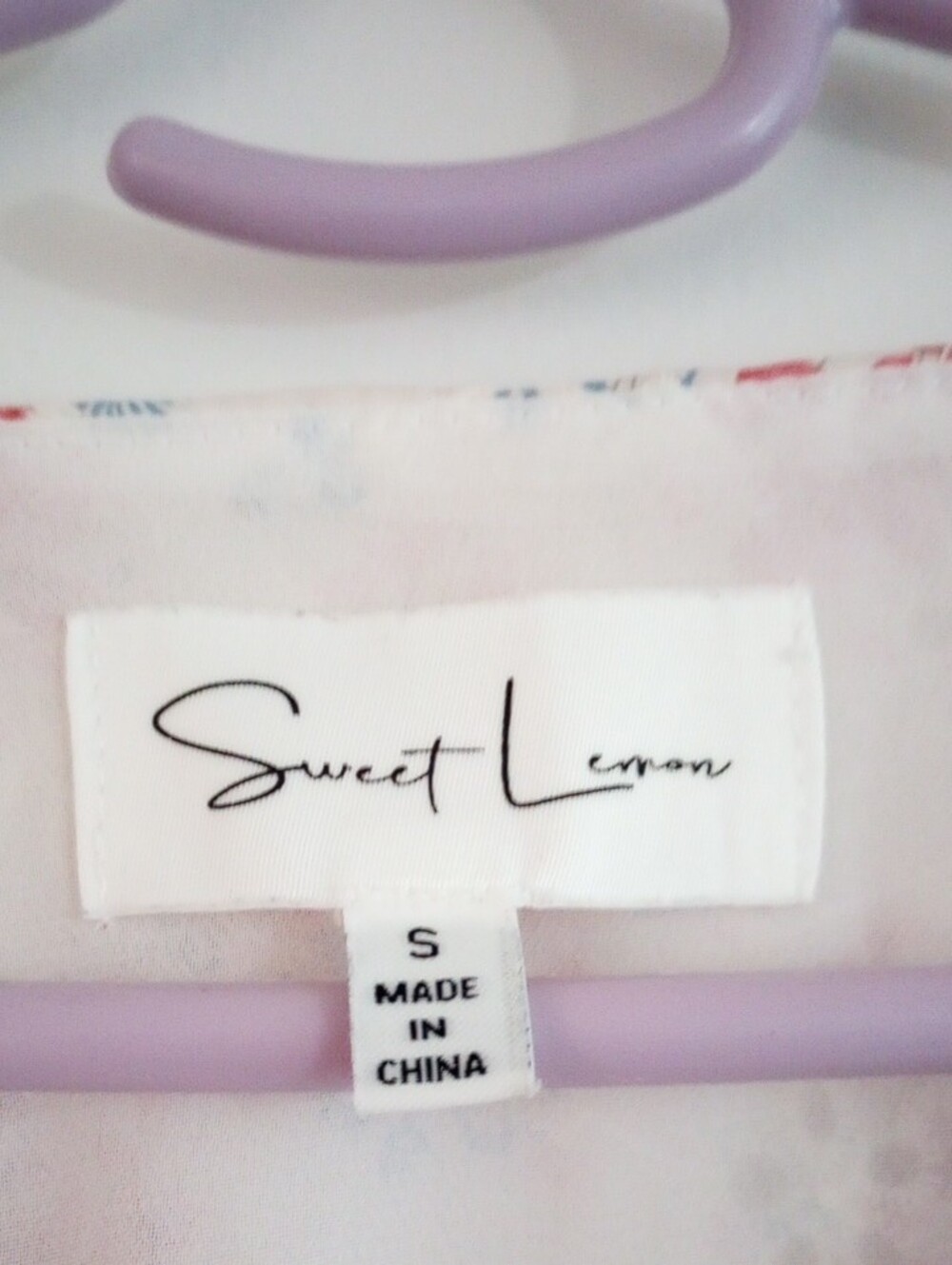 Sweet Lemon Floral Smocked Dress Cottagecore Eyelet Cream Pink Size S - Picture 2 of 11